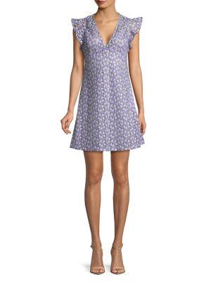 Michael Michael Kors Metallic Flower Flutter Dress