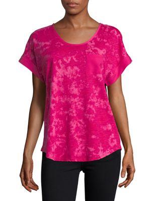 Jones New York Printed Scoopneck Tee