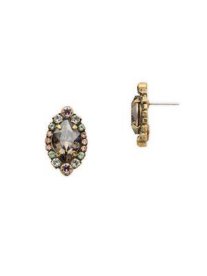 Sorrelli Washed Waterfront Eustoma Crystal Stud Earrings