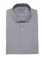 Calvin Klein Windowpane Extra Slim-fit Dress Shirt