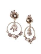 Marchesa Blush-goldtone & Swarovski Crystal Orbital Drop Earrings
