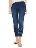 Dorothy Perkins Skinny-fit Indigo Faux Pearls Harper Jeans