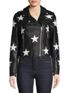 Blank Nyc Star Faux-leather Jacket