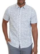 Nautica Classic Fit Floral Linen-blend Shirt