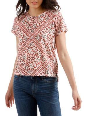 Lucky Brand Short-sleeve Floral Tee