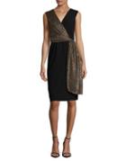 Tahari Arthur S. Levine Wrap Sheath Dress