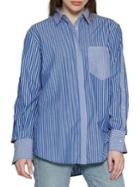Walter Baker Samira Striped Cotton Button-down Shirt