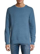 Black Brown Crewneck Pullover Sweater