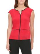 Calvin Klein Sleeveless Cut-out Top