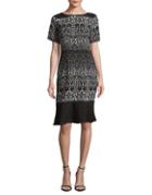 Adrianna Papell Lace Majesty Drop Waist Fit-&-flare Dress