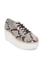 Steve Madden Kimber Platform Snake Print Leather Shoes