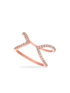 Morris & David 14k Rose Gold & 0.38 Tcw Diamond Ring