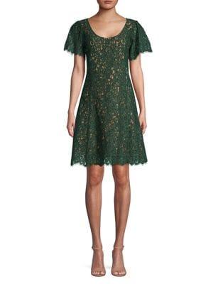 Michael Michael Kors Scalloped Lace A-line Dress
