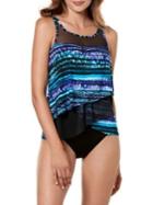 Amoressa By Miraclesuit Cat Boyou Mirage Tankini Top