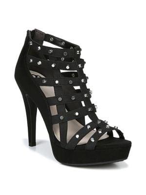 Fergalicious Echo Studded Caged Stiletto Heels