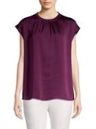Vince Camuto Pleated Sateen Top