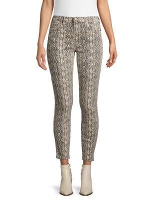 Blank Nyc Snake Along Printed Cropped Pants