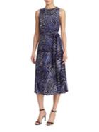 Lauren Ralph Lauren Petite Printed Jersey Fit-and-flare Dress