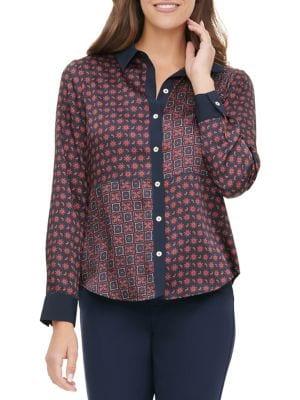 Tommy Hilfiger Printed Button-front Shirt