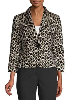 Nipon Boutique Floral Jacquard Jacket