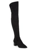 Karl Lagerfeld Paris Microsuede Knee-high Boots