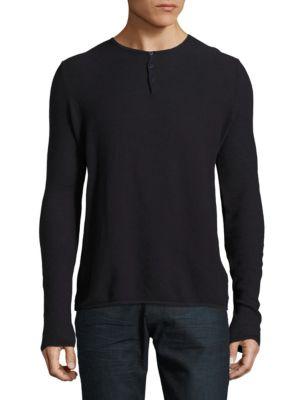 Highline Collective Waffle Cotton Henley