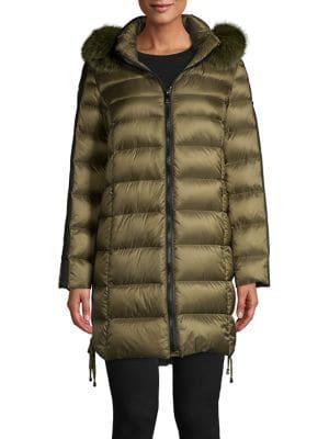1 Madison Fox Fur-trimmed Puffer Jacket