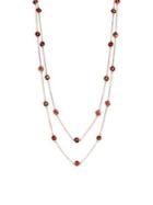 Marco Moore 14k Rose Gold & Garnet Necklace