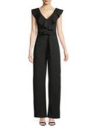 Quiz Tied V-neck Frill Palazzo Jumpsuit
