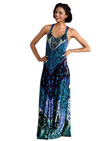 Donna Morgan Beaded Neck Maxi