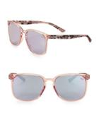 Puma 57mm Square Mirrored Sunglasses