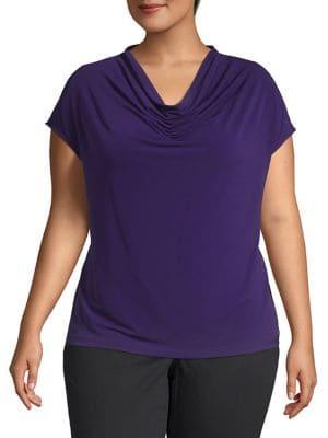 Calvin Klein Cowlneck Short-sleeve Top