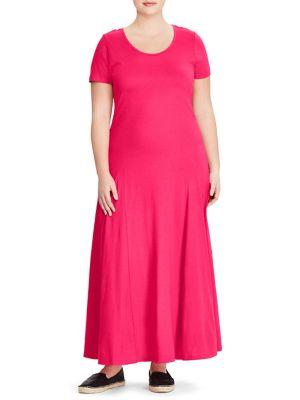 Lauren Ralph Lauren Plus Jersey Maxi Dress