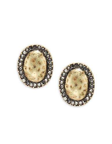 Design Lab Lord & Taylor Stone-accented Oval Stud Earrings