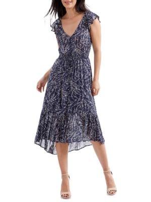 Lucky Brand Ruffle Graphic Dress