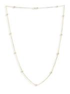 Lord & Taylor Crystal Station Chain Necklace