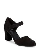 Eileen Fisher Malta Nubuck Leather Mary Jane Heels