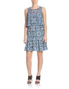 Jessica Simpson Printed Sleeveless Popover Dress