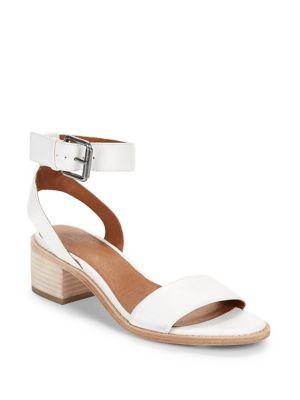 Frye Cindy Leather Ankle Strap Sandals