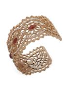 Lonna & Lilly Embellished Openwork Wide Cuff