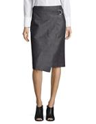 Ellen Tracy Mediterranean Escape Faux-wrap Skirt