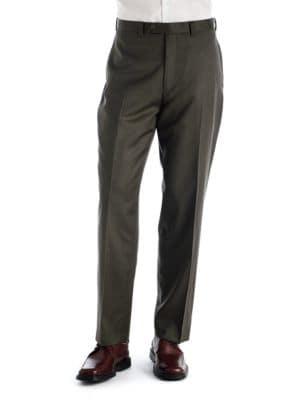 Lauren Ralph Lauren Wool-cashmere Blend Flat Front Pants