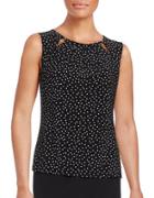 Tommy Hilfiger Dotted Cutout Shell