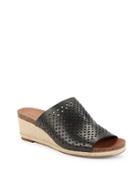 Lucky Brand Jemya Leather Wedge Sandals