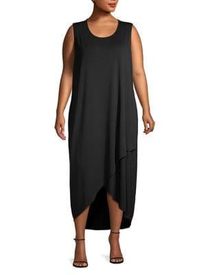 Nic+zoe Plus High-low Hem Shift Dress