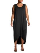 Nic+zoe Plus High-low Hem Shift Dress