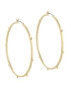 French Connection Large Dot Hoop Earrings