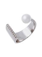 Lord & Taylor Fresh Water Pearl Open Works Ring