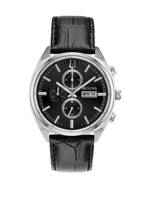Bulova Sutton Leather-strap Watch
