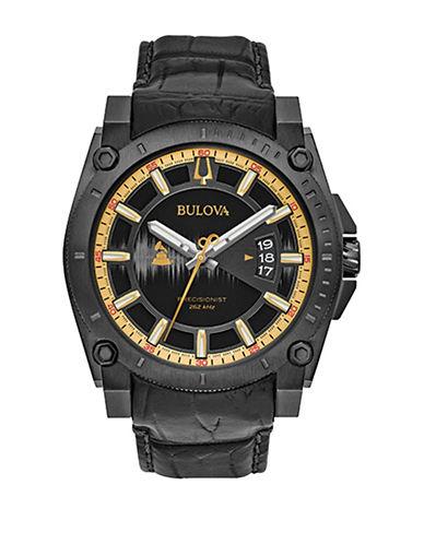 Bulova Round 24k Gold Analog Watch